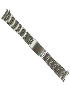 Bandes de montre 316L Broussin massif en acier inoxydable 18 mm 19 mm 20 mm Oyster extrémité incurvée Dive Watch Band Bracelet Fit pour ROX WA4808915