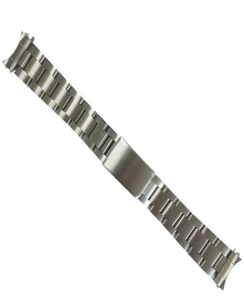Bandas de reloj 316L Cepillo sólido Acero inoxidable 18 mm 19 mm 20 mm Silver Oyster Curred Dive Store Strap Band Pulsera para Rox WA5940100