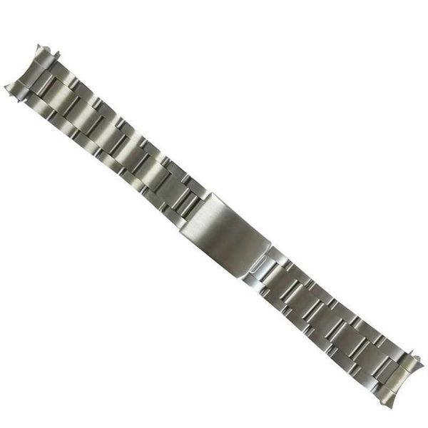 Bandas de reloj 316L Cepillo sólido Acero inoxidable 18 mm 19 mm 20 mm Silver Oyster Curred Dive Store Strap Band Pulsera para Rox WA276T