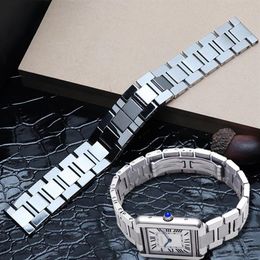 Bracelets de montre Bracelet en acier inoxydable 316L pour pièces de chat 16mm 17 5mm 20mm 23mm254v