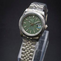 Bracelets de montre 36 39mm DATE JUST montre vert rayé NH35 mouvement mécanique automatique accessoires personnalisés 230824