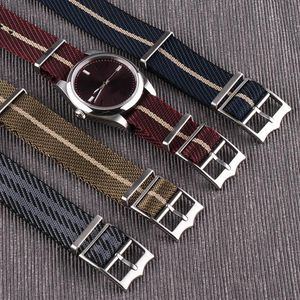 Correas de reloj, correa de pulsera de tela especial de estilo Nato de un solo paso, correa de reloj de nailon de 20mm y 22mm para 1958 Black Bay Tool250l