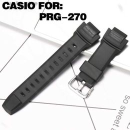 Bracelets de montre accessoires pour Casio Protrek PRG-270 Prg270 hommes sport bracelet étanche résine élastique L240307