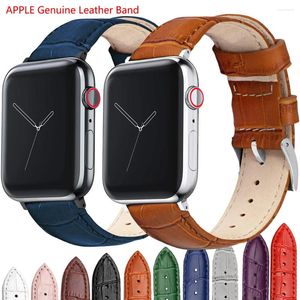 Horlogebanden Band Voor Apple Echt Koe Lederen Loop Armband Riem 6 SE 5 4 42MM 38MM 44MM 40MM Band IWatch Polsband