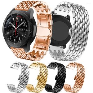Bracelets de montre bracelet pour Samsung Gear S3 Frontier/classique bracelet de montre intelligent acier inoxydable 22MM bracelet de montre Galaxy 46mm accessoire