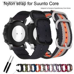 Bandes de montre bande pour Suunto Core bracelet en nylon remplacement toile poignet bracelet de sport avec fermoir en métal pour Suunto Core Smart Y240321