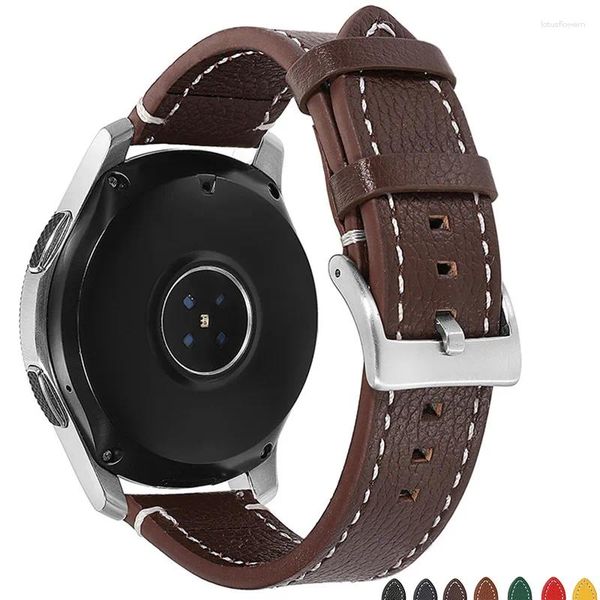 Bandas de reloj BEAFIRY Band 18 mm 19 mm 20 mm 22 mm 24 mm Litchi Cuero Correas de liberación rápida Correas de reloj para hombres Mujeres Wirstband Marrón Negro