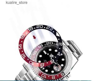 Bandas de reloj Negro Azul Rosa Dorado Cerámica Bisel Insertar accesorios gmt Ajuste 40 mm Tamaño Automático gmt Soporte al por menor y al por mayor L240307