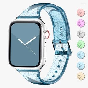 Horlogebanden Bling Strap voor Apple Band Ultra 49mm 40mm 44mm 42mm 38mm 41mm 45mm Vrouw Transparant Corres Iwatch Serie 8 7 6 Se 5 4 3