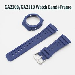 Horlogebanden Armbandaccessoires Horlogeband Frame bezel Voor GA-2100/GA-2110 Case Beschermhoes Pols GA2100/GA2110 Band Horlogeband 231115