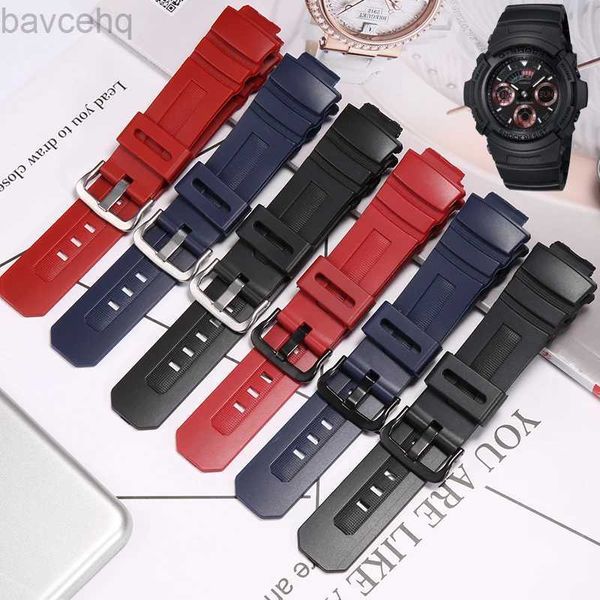 Bracelets de montre Casio AW-591 AW-590 AWG-M100 AWG-M101 AW-582B G-7700 Bracelet étanche pour hommes accessoires de Bracelet de montre 24323
