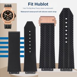 Horlogebanden Compatibel Heren Sportaccessoires Voor SilICONe Zweetbestendige horlogeband Yubo Big Bang CLAssic Fusion 26x19mm 24x17mm 230607