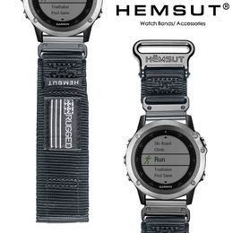 Bracelets de montre compatibles avec Garmin Band Nylon Sports Military Strap For FenixForerunnerVivoactiveApproachMARQQuatixD2 230712