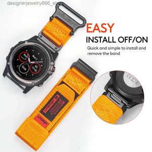 Horlogebanden compatibel met Garmin Band Nylon Quickfit 20 22 26 mm Sportpolsband voor Fenix7 Forerunner / EPIX / Instinct / Tactix Q231212