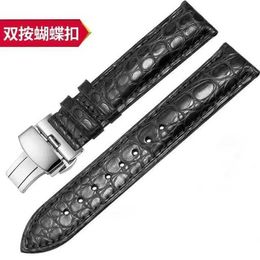 Bands de montres Sangle en cuir crocodile 12 14 16 18 19 20 21 22 24 mm pour hommes en cuir Crocodile Solde accessoires 240424