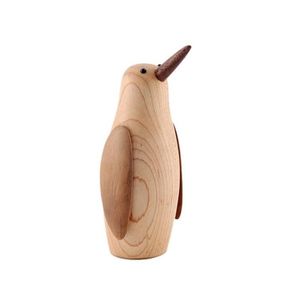 Bandas de reloj Dinamarca Madera Pequeños adornos de pingüinos País americano Decoración suave Modelo de vivienda Estudio Escritorio Equipo de juego de madera Gota Dhwfr