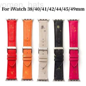 Bracelets de montre Bracelet de luxe de luxe pour Apple WatBand 4938404142 4445Montres Bracelet iwat8 7 6 5 4 SE Ultra 2 ReplaWrist H Bracelet de montre NOUVEAU