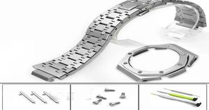 Bekijk banden Est Watchband en Bezel voor GA2100 Set Modification 100 Metal 316L roestvrij staal met gereedschap GA21006887937