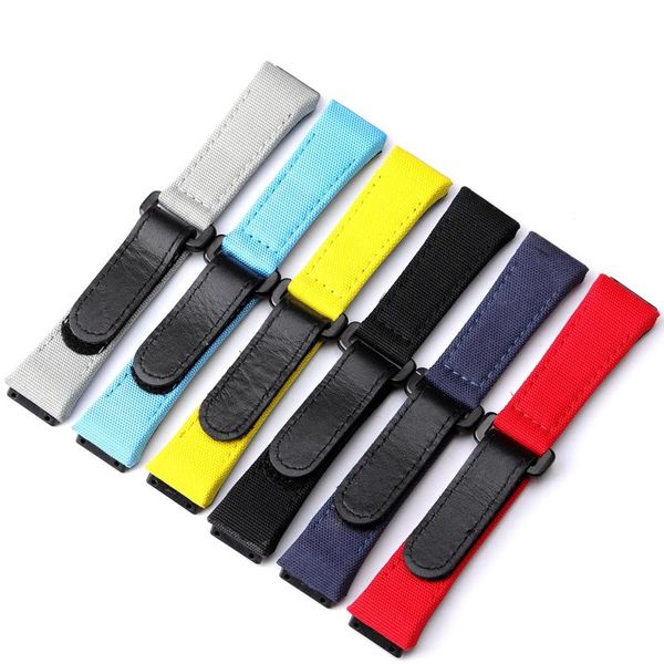 Bandas de reloj Correa de nylon de fibra adecuada para relojes RM RM50 / 53 Pulsera de hombre de lona impermeable de 25 mm