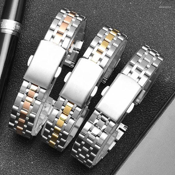 Watch Bands Brangle en acier fin pour AR1763 1961 1955 1956 Série de surveillance de la série Bracelettes en acier inoxydable 10 mm 12 mm 14 mm