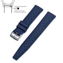 Correas de reloj FKM Tropical Rubber Quick Release Band 20mm 22mm SilICONe Tropic Smart 230803