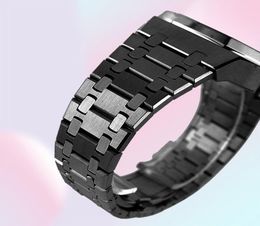 Bracelets de montre pour GA2100 Casioak Mod Kit boîtier avec vis bande bricolage acier inoxydable GA-2100/2110 tout métal lunette bracelet Band1068586