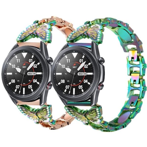 Bracelets de montre pour Galaxy 3 45mm, bracelets scintillants Huawei Gt 2e 2 Honor Magic 46mm Women264D