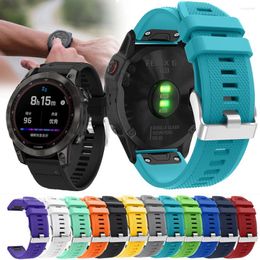 Bandas de reloj para Garmin Fenix 7 7X 7S 6 6S 6X Pro GPS 5 5X 5S Plus Correa de liberación rápida Pulsera de silicona Pulseras de repuesto