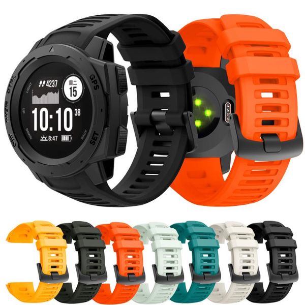 Bracelets de montre pour Garmin Instinct tactique Bracelet intelligent Sport Silicone Bracelet de poignet Easyfit Bracelet de remplacement 22mm Bracelet de montre