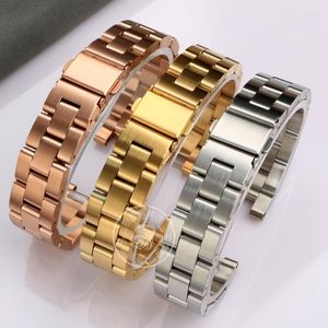 Bekijk bands voor Garmin Lily Fashion Raspless Steel Sportband Smart Accessories Strap 14mm damesarmband Rose Gold Black