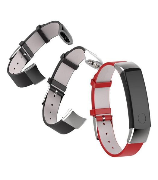 Regardez des bandes pour Huawei Honor 3 Bracelet en cuir Bracelet Remplacement du bracelet étanche avec outil Smart5541599