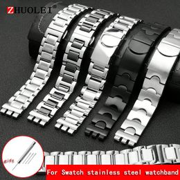 Bracelets de montres Pour bracelet en métal à noyau solide chaîne de montre concave convexe YCS Yas YGS bracelet en acier pour hommes et femmes en fer bracelet en céramique 230628