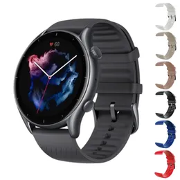 Horlogebanden Voor Xiaomi Amazfit GTR 3 Pro/2/2e/GTR2 Smart Strap Huami 47mm Tempo Stratos3 Band Siliconen Polsband