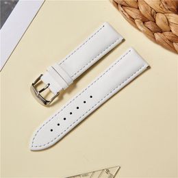 Bracelets de montre Bracelet en cuir véritable bracelets en cuir de veau remplacer les accessoires Bracelet bracelets de montre décontractés 14mm 16mm 18mm 20mm 22mm Hele22