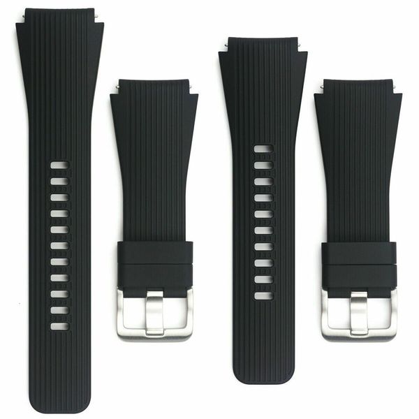 Bracelets de montre Bracelet en silicone véritable Bracelet de montre pour Samsung Galaxy Watch SM-R800 R805 46mm Montre intelligente Bracelet en silicone 230718