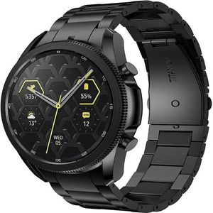 Horlogebanden GORPIN Voor Galaxy 4 Classic 46mm 44mm 40mm Bands Geen Hiaten 20mm Titanium metalen Band Smartwatch Black2956