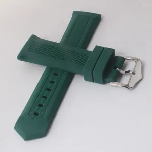 Bandas de reloj Banda de goma de silicona de alta calidad 12 14 16 18-26 mm Correa de moda Deportes Impermeable Verde Rojo Pulsera Cinturones Suave