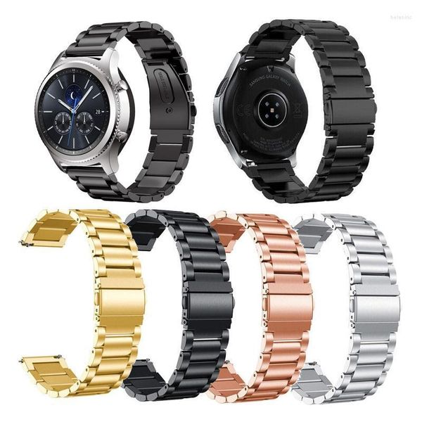 Bracelets de montre Bracelet de haute qualité pour Ticwatch PRO 3 Lite 2022 GTX E2 S2 métal Anti-chute Durable couleur unie Bracelet bande accessoires Hele22
