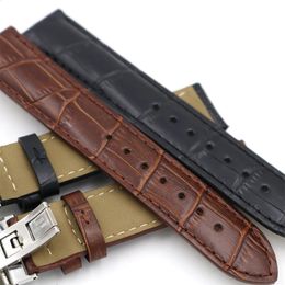 Horlogebanden lederen band 19 mm zwart bruin echt kalf vervangende band armband voor PRC200 T17 T1 T014430 T014410 231214