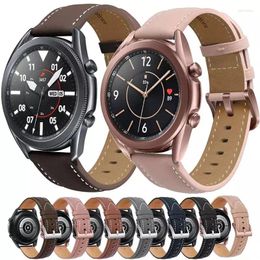 Bracelets de montre bracelet en cuir pour Samsung 46mm/Active2 /Huawei GT2/Amazfit GTR fil tressé 3 remplacement