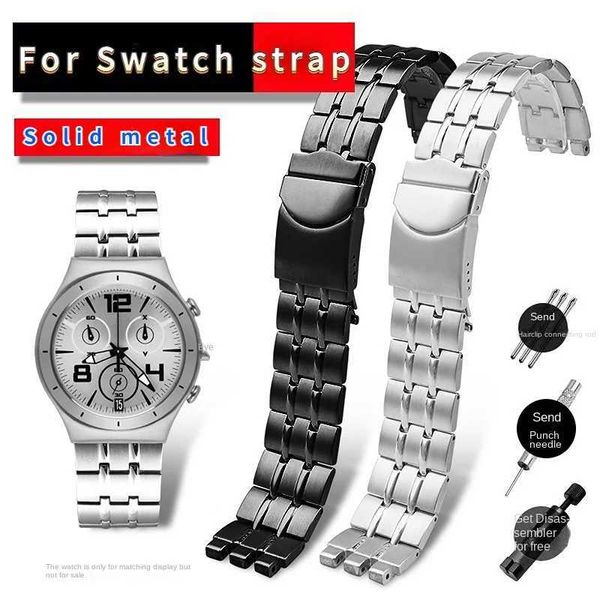 Watch Bands Mens Black Metal Strap YVS451 YVS435 YCS443G avec accessoires Q240430