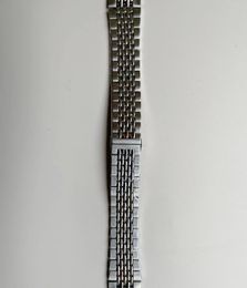 Bracelets de montres Bracelet de riz Merkur 20MM Métal Acier inoxydable 316L Étanche Respectueux de la peau Rétro Bracelet de montre Accessoires de montre maillon incurvé 230731