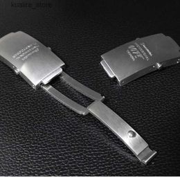 Bracelets de montre Boucle pliante en métal 18mm 20mm pour Omega Seamaster accessoires boucle de ceinture sangle boucle d'assurance fermoir en acier inoxydable 8515973 L240307