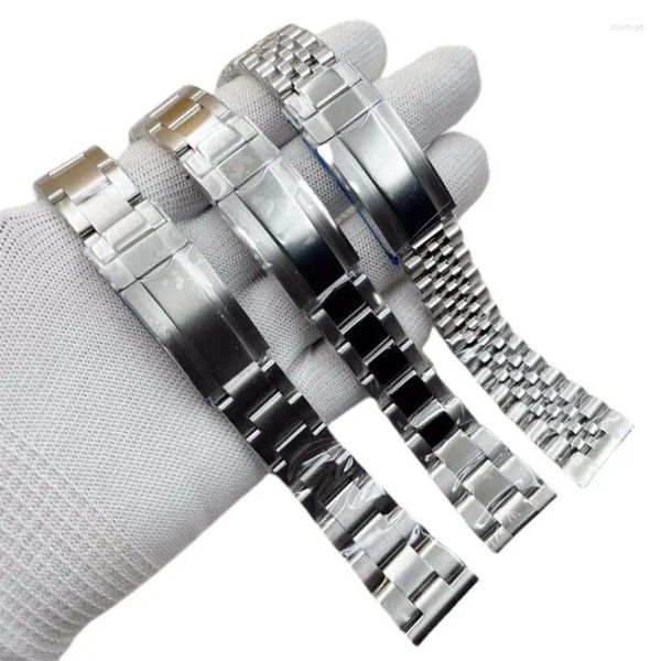 Bandas de reloj Mod Sólido 316L Acero inoxidable 20 mm 22 mm Ustraight End Oyster Jubilee Strap Band Pulsera Se adapta a hombres Watche