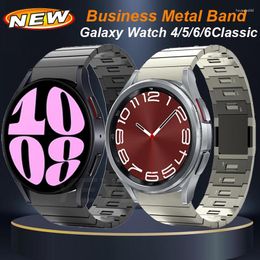 Bracelets de montre sans écart Bracelet pour Samsung 6/4 classique 43mm 47mm 42 46mm fermoir magnétique Bracelet en métal Galaxy Watch6 5 4 40 44 5Pro 45mm