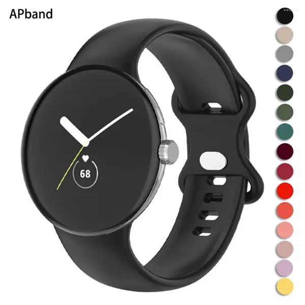 Bracelets de montre sans écart Bracelet en silicone pour Google Pixel Band Sport Smartwatch Bracelet Correa accessoires actifs