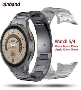 Horlogebanden zonder gaten Titanium metalen band voor Samsung Galaxy Watch 5 Pro 45 mm 40 mm 44 mm riem Horlogeband voor Samsung Watch4 Classic 2476533