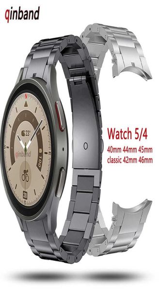 Watch Bands No Gaps Titanium Metal Strap pour Samsung Galaxy Watch 5 Pro 45mm 40mm 44 mm Band Watch pour Samsung Watch4 Classic 9968169