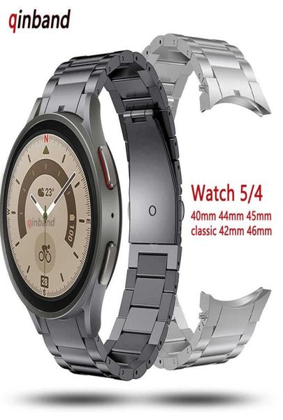 Watch Bands No Gaps Titanium Metal Strap pour Samsung Galaxy Watch 5 Pro 45mm 40mm 44 mm Band Watch pour Samsung Watch4 Classic 4105919