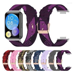 Horlogebanden Nylon band voor Huawei Fit 2 Actieve Smartwatch Vervanging Polsband Correa Armband Fit2 Elegante Klassieker